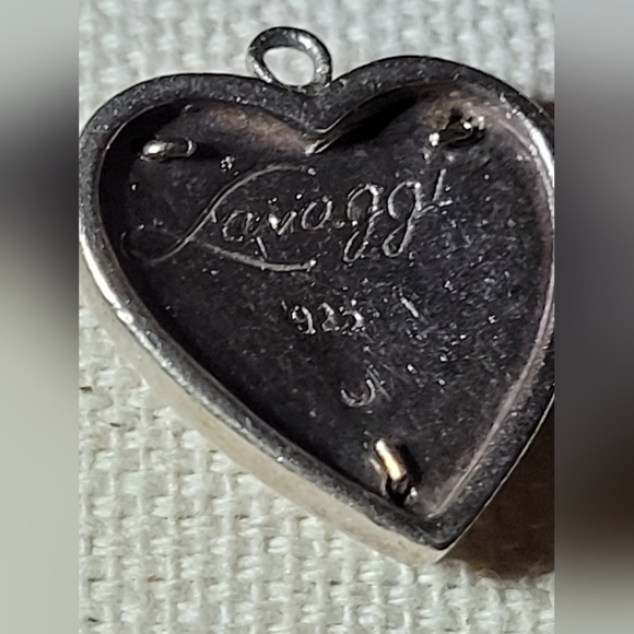 HEART & ANGELS Designer Collection by Lavaggi 925 Sterling Silver Pendant - Picture 2 of 3